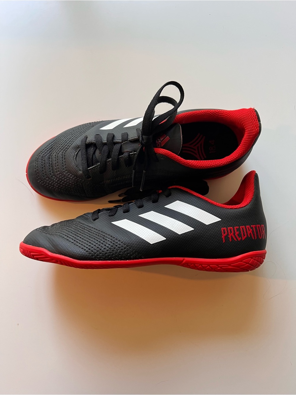 Adidas Predator Tango 18.4 Indoor Soccer Shoes - Black/Red